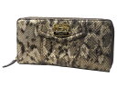 COACH コーチラウンドファスナー長財布レザー ブラウン系【中古】【質屋出品】