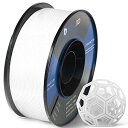 3D PLAプリンターフィラメント、1.75mm PLA-AT Filament、寸法精度+/- 0.03mm、正味重量1kgスプール(2.2lbs)、真空パッケージ付きロールあたり330m (1KG, 白)