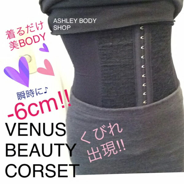 【200円OFF残りわずか 】ビーナスビューティコルセット【瞬時に−6cm くびれ出現 レディース】...:ashleybodyshop:10000005