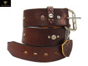 HTC ベルト #LOOP VINTAGE BELT 1.75inch BROWN 【R】