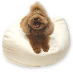 犬 ベッド 小型犬/マシュマロクッション ホワイト/低反発素材の丸型ベッド/ペット用品【1207P05】【HLS_DU】