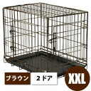 犬　ケージ　折り畳みできるペットケージ＜2ドアタイプ＞　XXLサイズ【超大型犬用】【全国送料無料】【1207P05】/【HLS_DU】