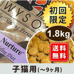 【初回限定！レビューを書いて送料無料】無添加　キャットフード　WYSONG ワイソン　ニューチャー　1.8kg　【子猫用キャットフード】【HLS_DU】【1207P05】【HLS_DU】