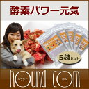 犬 酵素 酵素パワー元気 100g 5袋セット 犬が消化できる野菜 発酵野菜 も安心 ペットの手作り食 ドックフードのふりかけに 乳酸菌 ミネラル after0307 ふりかけ ペットフード 野菜パウダー 粉末【a0036】
