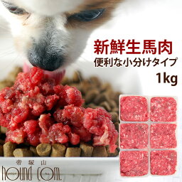 犬 馬肉 生肉1kg 小分けトレー初回限定送料無料 トッピングやおやつにも便利 ドッグフード 低カロリーな犬用馬肉 手作りご飯 高齢犬 シニア 犬用 馬肉 ふりかけ 犬用馬肉 新鮮 消化に良い食事 ドライフードにトッピング 人気 食いつき