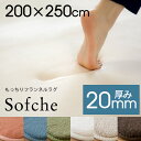 【割引クーポンあり】【送料無料】ラグマット ソフチェ[約20...