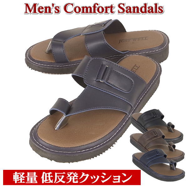 コンフォートサンダル ベンハーサンダル メンズ 合皮 ソフト素材 M L LL