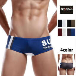 【SEOBEAN/セビン】<strong>男性水着</strong>/SURF-Style/ローライズ・ボクサー型スイムウェアメンズ 水着 パンツ