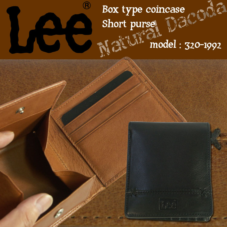 ・24【二つ折り財布】Lee/リー[No.320-1992]メンズ財布レディース財布BOX小銭入れ二つ折財布/Men's wallet/紳士用/メンズ/レディース/サイフ/さいふ/レデイース/女性用/ladies/男女兼用/本革/レザー/ビジネス/プレゼント/人気/ブランド/あす楽対応/askas/楽ギフ_包装【楽天ランキング入賞！】Men's wallet/男女兼用/メンズ/レディース/サイフ/さいふ/財布/レデイース