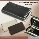 ・4【キーケース】KATHARINE/HAMNETT(/キャサリンハムネット/ロンドン)/カラーテーラード[NO.490-51902]イタリアンレザー6連キーケース/メンズ/レディース/男女兼用/紳士/ビジネス/本革/レザー/革/プレゼント/人気/ブランド/askas/楽ギフ_包装