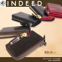 【財布】人気ブランド/INDEED(インディード)No.394400/WALLET☆ボールド/グロスキップ（タンニンなめし）ラウンドファスナージャバラ小財布/札折入れタイプ財布/【男女兼用】【メンズ】【レディース】【本革】【レザー】【ビジネス】【革】【プレゼント】askas/楽ギフ_包装