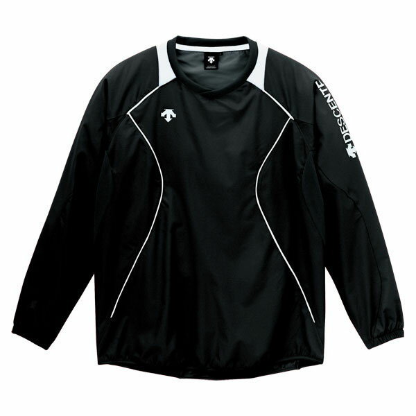 送料無料(※沖縄除く)[DESCENTE]デサントバレー長袖プラクティスピステ(DVB3312)(BWH)ブラク/ホワイトの画像