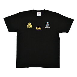 [canterbury]<strong>カンタベリー</strong> ウェアJAPAN ONE TEAM 半袖Tシャツ(VWT39455)(19)ブラック