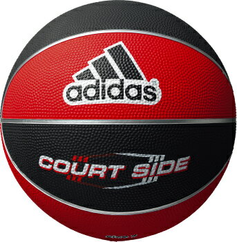 [adidas]アディダスゴムバスケットボール 5号球コートサイド(AB5122RBK)レッド/ブラックの画像
