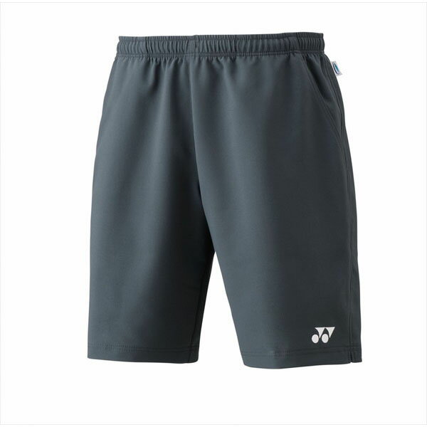 送料無料(※沖縄除く)[YONEX]ヨネックスユニハーフパンツ(スリムフィット)(15048)(075)チャコールの画像
