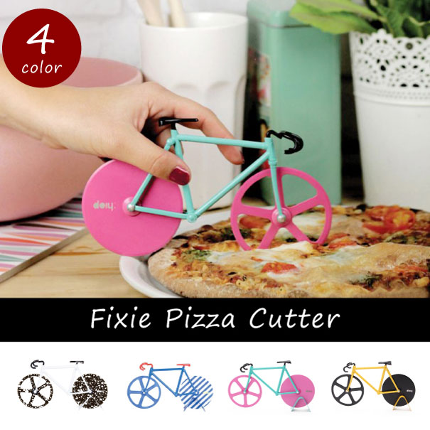 Fixie Pizza Cutter フィクシーピザカッター 車輪型 ピザ カッター 自転…...:asquisse:10001574