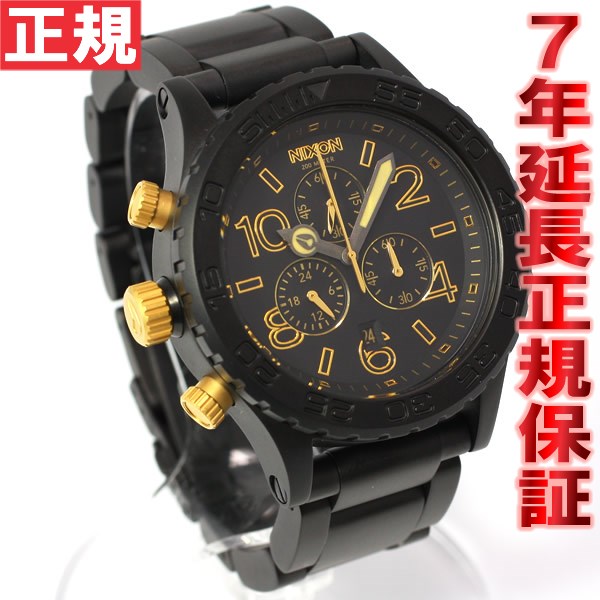 ニクソンNIXON 42-20 CHRONO クロノ 腕時計 メンズ マットブラック/ゴールド クロノグラフ NA0371041-00【ニクソンNIXON 2011 新作】【正規 ニクソン】【あす楽対応】【即納可】【正規品】【送料無料】【smtb-k】【w3】【楽ギフ_包装】【送料無料】NIXON ニクソン 42-20 CHRONO 42-20クロノ 腕時計 メンズ クロノグラフ NA0371041-00 正規品あす楽対応