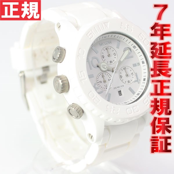 ニクソン NIXON ラバー 42-20 クロノ RUBBER 42-20 CHRONO 腕時計 メンズ/レディース クロノグラフ ホワイト NA309100-00【NIXON ニクソン 2012SPRING 新作】【正規品】