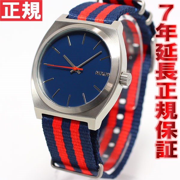 ニクソン NIXON タイムテラー TIME TELLER 腕時計 メンズ ネイビー/レッドナイロン NA0451152-00【NIXON ニクソン 2012SUMMER 新作】【正規品】【楽ギフ_包装】ニクソン NIXON タイムテラー TIME TELLER NA0451152-00 腕時計 メンズ 正規品 送料無料！