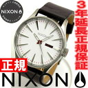 NIXON ニクソン 腕時計 SENTRY LEATHER NA105100-00 ホワイト 