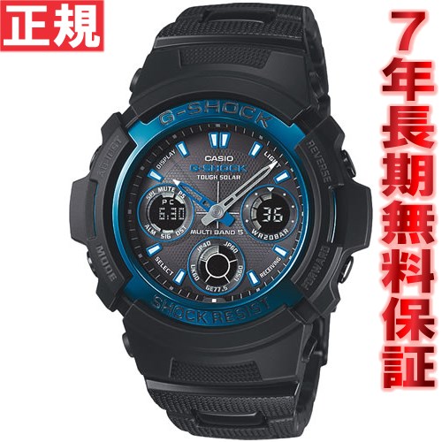 G-SHOCK 電波 ソーラー カシオ Gショック 腕時計 メンズ ブラック×ブルーシリーズ G-SHOCK AWG-100BC-1BJF【即納可】【正規品】【送料無料】