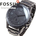 本日ポイント最大35倍!25日23時59分まで!さらに最大2000円OFFクーポンも♪フォッシル FOSSIL ハイブリッド スマートウォッチ ウェアラブル Q NATE Qネイト 腕時計 メンズ/レディース FTW1115【正規品】