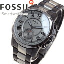 本日ポイント最大35倍!25日23時59分まで!さらに最大2000円OFFクーポンも♪フォッシル FOSSIL ハイブリッド スマートウォッチ ウェアラブル Q GRANT 腕時計 メンズ FTW1139