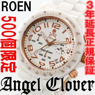 エンジェルクローバー×ロエン Angel Clover×Roen コラボ 限定モデル 腕時計 メンズ クロノグラフ BM41ROWH【エンジェルクローバー 2011 新作】【即納可】【正規品】【送料無料】