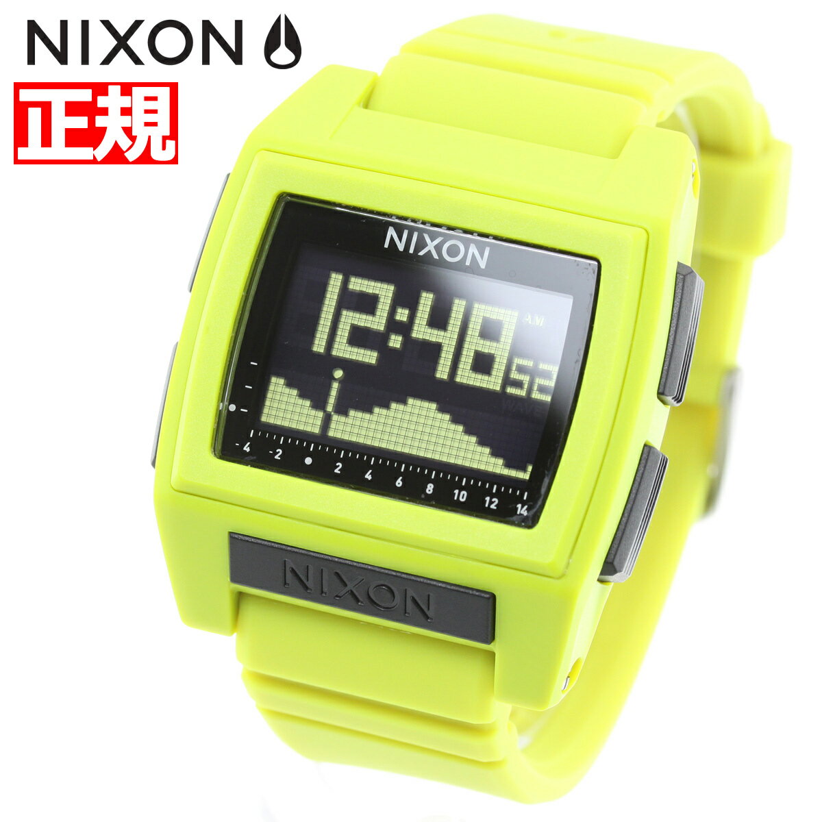 ニクソン NIXON ベースタイド プロ BASE TIDE PRO 腕時計 メンズ レディース LIME NA1212536-00【2018 新作】