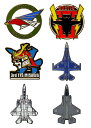 自衛隊グッズ ピンバッジ 航空自衛隊 JASDF ピンズ 戦闘機 全6種