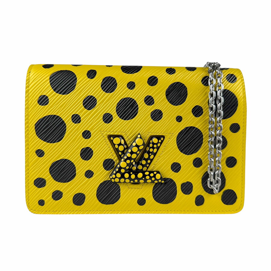ルイ ヴィトン LOUIS VUITTON チェーンウォレット LV×YK エピ ポルトフォイユ ツイスト ベルト チェーンウォレット エピレザー イエロー×ブラック レディース M81987 送料無料【中古】 z7573