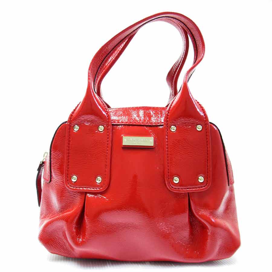 ケイトスペード kate spade ハンドバッグ ◆レッド エナメル◆おすすめ【中古】 ◆ - t6991