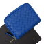 ボッテガヴェネタ BOTTEGA VENETA コインケース カードケース イントレチャート ブルー ラムレザー レディース メンズ【おすすめ】【中古】 - h16384