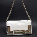 アニヤハインドマーチ Anya Hindmarch ショルダーバッグ アイボリーxゴールド レザー レディース 【中古】【定番人気】 - t13444