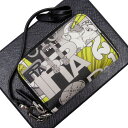 プラダ PRADA コインケース コミックプリント グレーxイエローxブラックxシルバー PVC レディース 2MM359 値下げ商品【中古】【定番人気】 - h20513