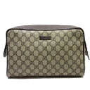 グッチ セカンドバッグ GG ベージュxブラウン PVCxレザー GUCCI レディース メンズ 【中古】【定番人気】 - t14384