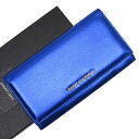 サンローラン 長財布 メタリックブルーxゴールド レザー SAINT LAURENT レディース 値下げ商品【中古】【定番人気】 - h21371