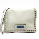 プラダ PRADA ショルダーバッグ 斜め掛けショルダーバッグ 2Wayバッグ アイボリーxシルバー レザー レディース 【中古】【定番人気】 - h21652