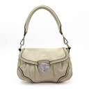 プラダ PRADA ショルダーバッグ アイボリーxシルバー レザー レディース 【中古】【定番人気】 - h23050