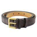 ルイヴィトン Louis Vuitton ベルト(85/34) グレーxゴールドxシルバー スエード レディース M9795 【中古】【おすすめ】 - h23656b