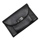 サルヴァトーレフェラガモ Wホック二つ折り財布 ブラック レザー Salvatore Ferragamo レディース 【中古】【定番人気】 - t16142a
