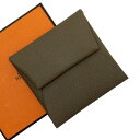 【未使用】【新品】エルメス HERMES コインケース バスティア エトゥープ ヴォーエプソン レディース メンズ - h24495f