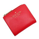 ケイトスペード kate spade 二つ折り財布 オレンジ系xゴールド レザー 【中古】【おすすめ】 - t17663f