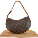 ルイヴィトン Louis Vuitton ショルダーバッグ モノグラム ポシェットクロワッサンPM ブラウン モノグラムキャンバス ハンドバッグ レディース M51510 【中古】【定番人気】 - r6412