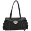 プラダ PRADA ショルダーバッグ 三角ロゴ ブラックxシルバー ナイロンxレザーx金属素材 レディース 【中古】【定番人気】 - k8780