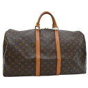 ルイヴィトン Louis Vuitton ボストンバッグ モノグラム キーポル55 ブラウン モノグラムキャンバス ハンドバッグ トラベルバッグ レディース メンズ M41414 【中古】【定番人気】 - r6641