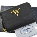 【美品】プラダ PRADA コインケース ブラックxゴールド レザーx金属素材 カードケース 小銭入れ レディース メンズ 1ML040 【中古】 - 54502f