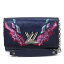 【美品】ルイヴィトン Louis Vuitton チェーンウォレット ショルダーバッグ エピ ポルトフォイユ・ツイスト チェーン ネイビーxレッドxパープルxライトブルー エピレザー レディース M64041 プレミアム特集【中古】 - 94574