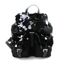 【美品】プラダ リュック NERO(ブラック) ナイロンxスパンコール PRADA レディース 1BZ811 送料無料【中古】 - 95143