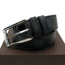 ルイヴィトン Louis Vuitton ベルト(85/34) ダミエ ルイ・ヴィトン サンチュール・シアトル グラフィット(ブラック系) レザー レディース M6834 【中古】【定番人気】 - n9312